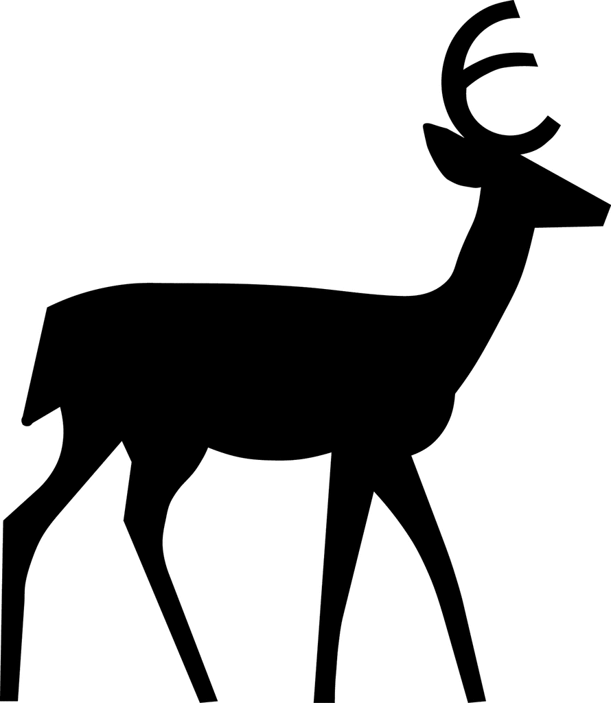 Deer Outline Clipart.