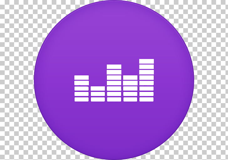 Purple symbol sphere violet, Deezer 2, music wave logo PNG.