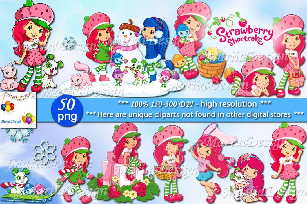 Strawberry shortcake Clipart.