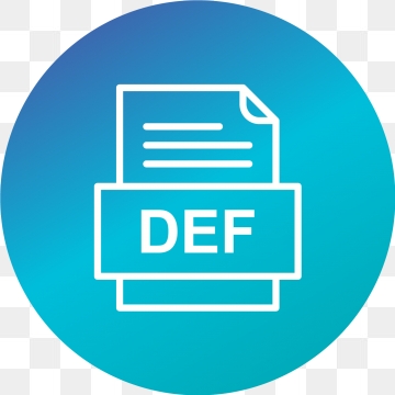 DEF File Document Icon, Def, Document, File PNG and Vector with.