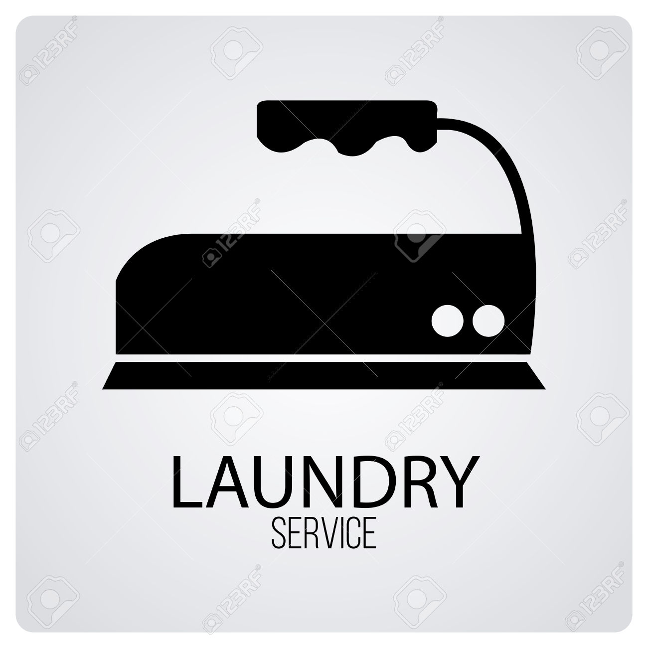 Laundry Service Over Degrade Color Background Royalty Free.