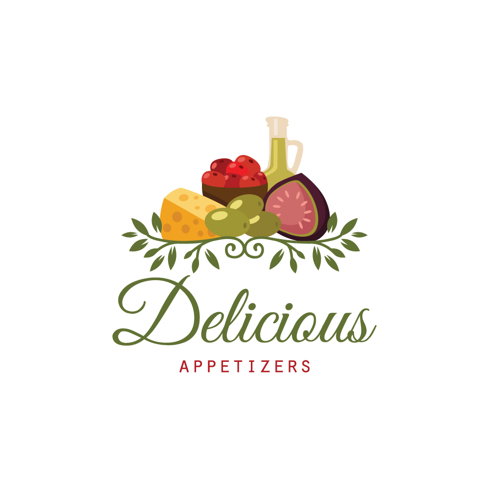 Delicious Appetizers Logo Design.
