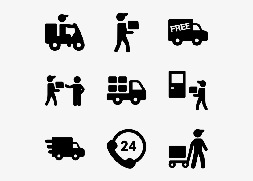 Free Shipping Clipart Delivery Van.