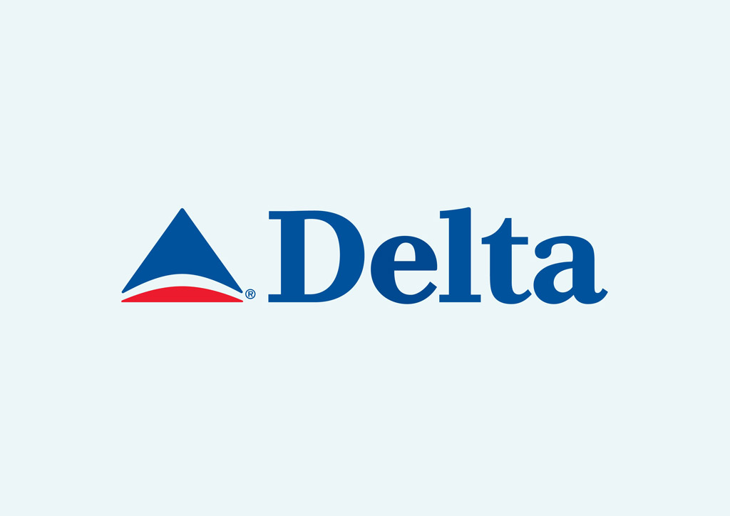 Delta Plane Clipart.