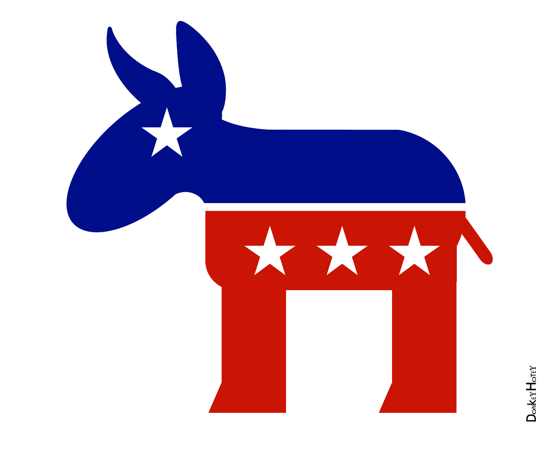 Democratic party logo with no background.