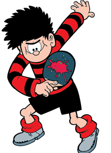 Dennis the Menace takes up Table Tennis in aid of Alzheimer's.
