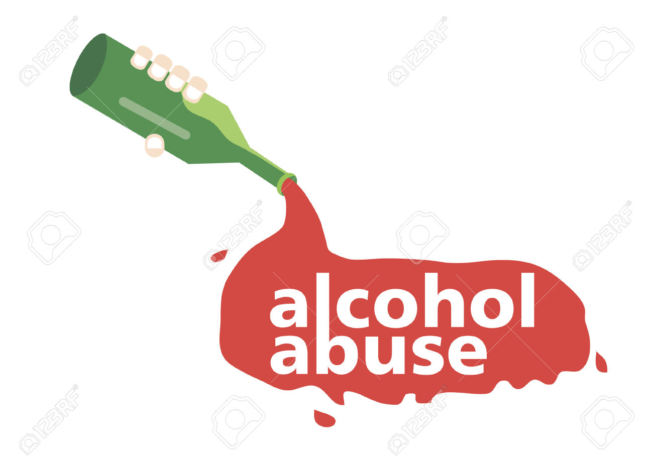 Alcohol Dependence Clip Art.
