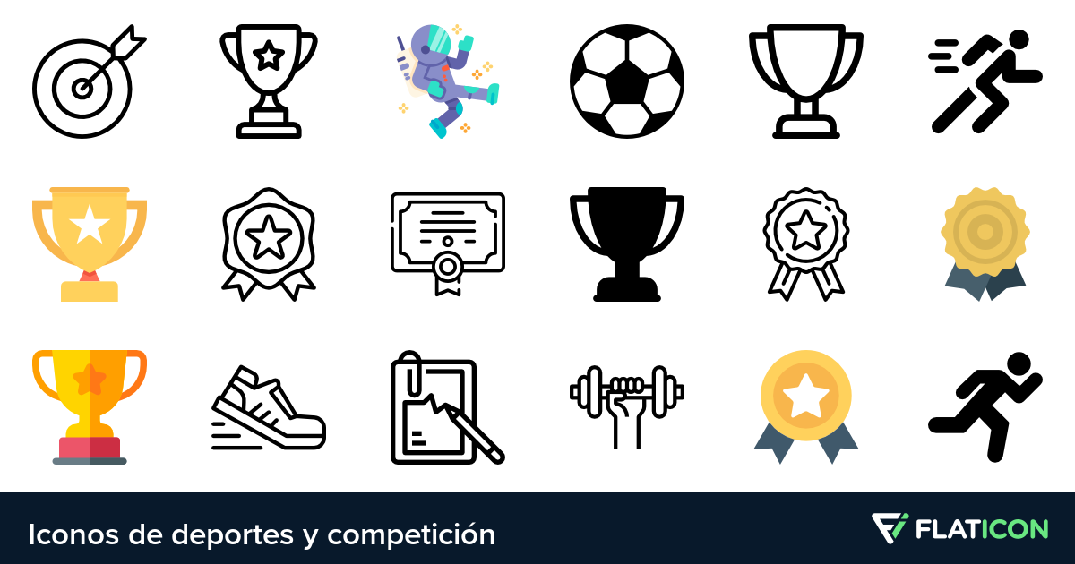 Iconos de Deportes y competición.