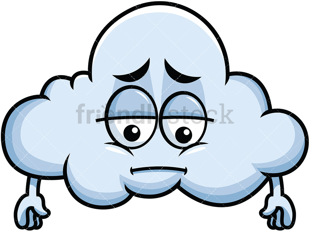 Depressed Cloud Emoji.