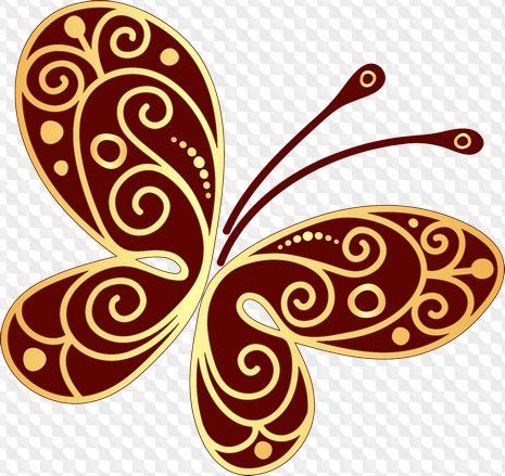 Mariposas Clipart en PSD y PNG en fondo transparente.