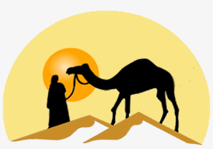Camel In Desert Drawing.