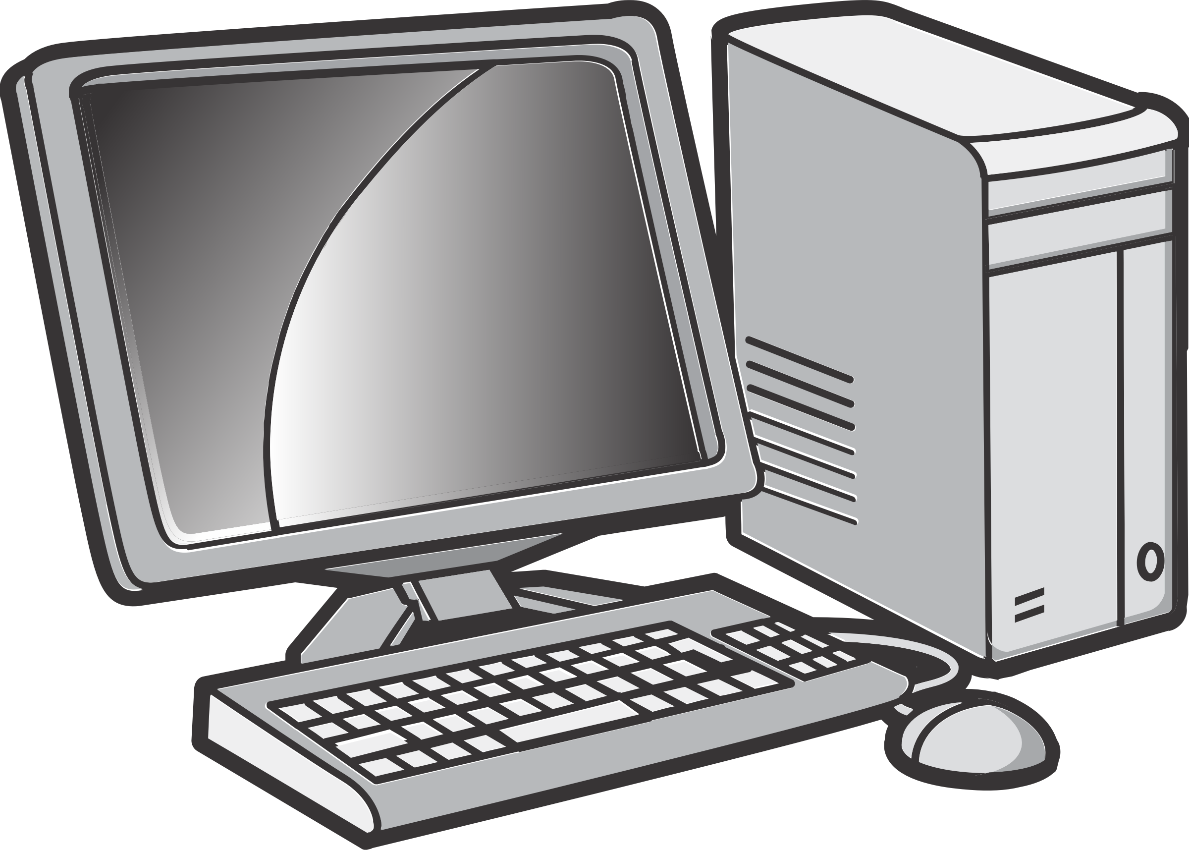 Computer clipart desktop computer, Computer desktop computer.