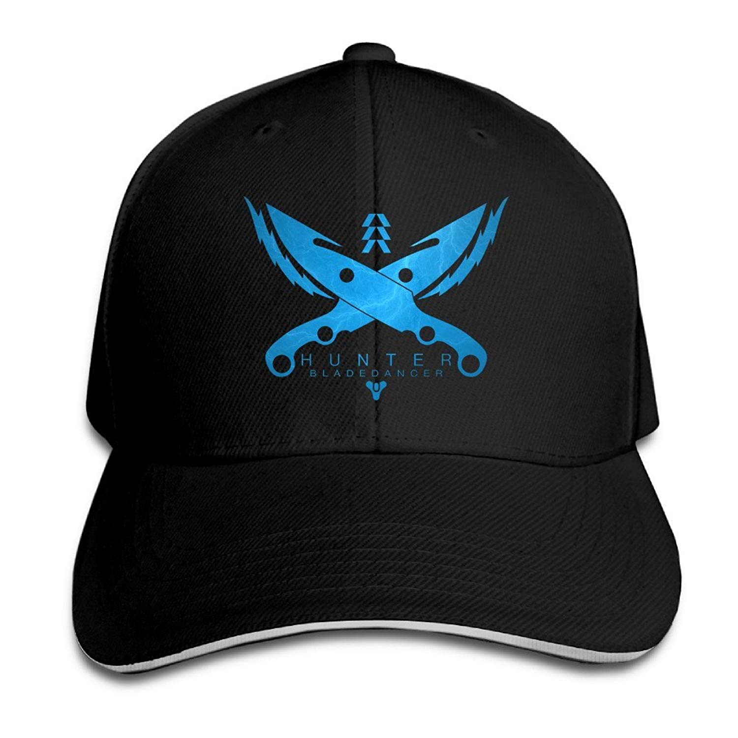 PTCY Destiny Game Logo Sandwich Peak Baseball Hat Adjustable Hat Navy.