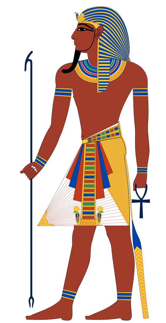 Ra Egyptian Pharaoh Clipart.