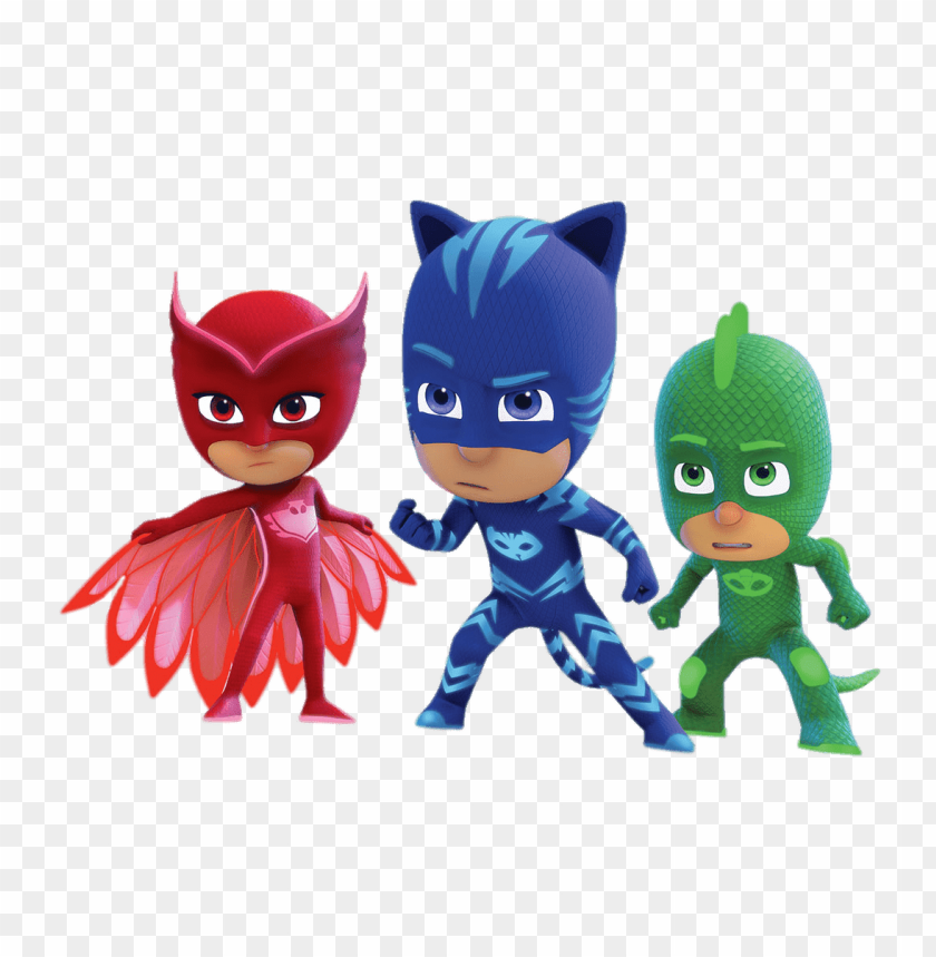 Download pj masks determined faces clipart png photo.