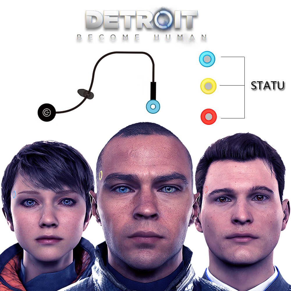 Game Detroit : Become Human Cosplay Connor RK800 Wireless.