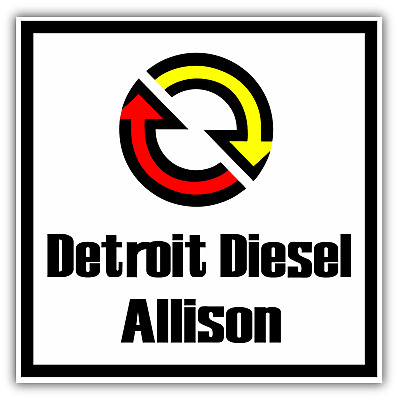 DETROIT DIESEL ALLISON Heavy Duty Engine Logo Vinyl Sticker.