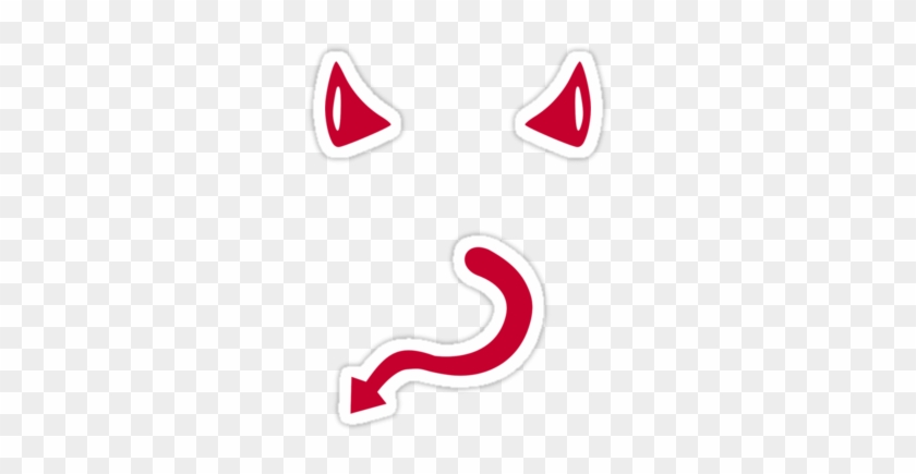 Best Devil Tail Clipart Red Devil Horns Tail Stickers.