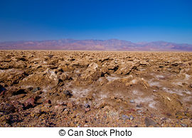 Stock Photo of Devils Golf Course, Death Valley, California.