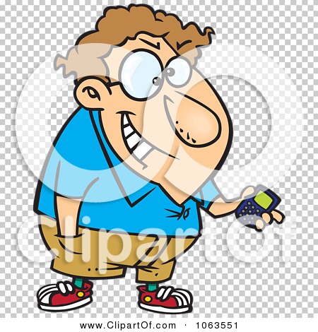 Clipart Devious Nerd With A Gadget 2.