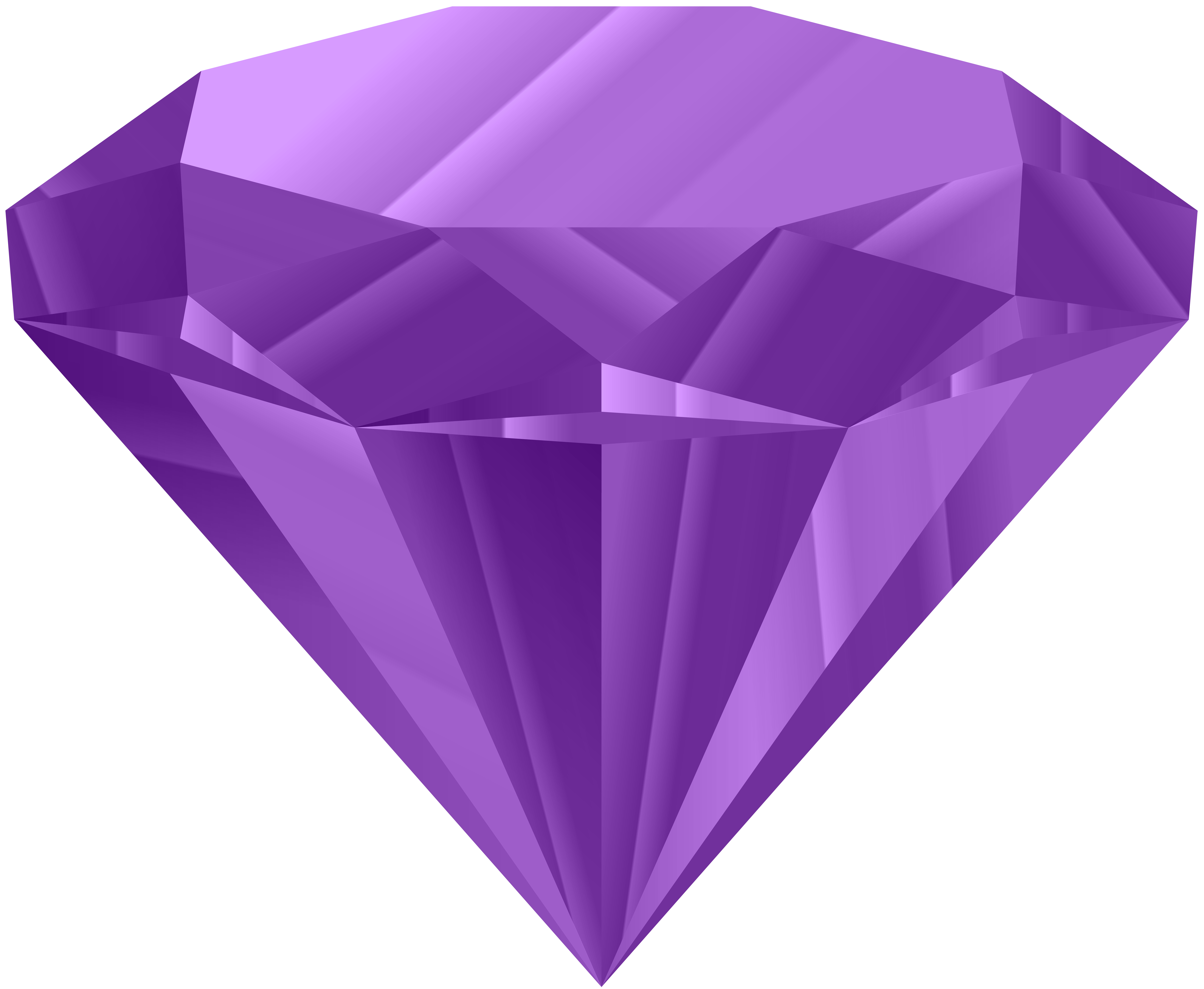 Purple Diamond PNG Clip Art Image.