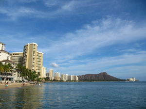 Waikiki Photo Clipart Image.