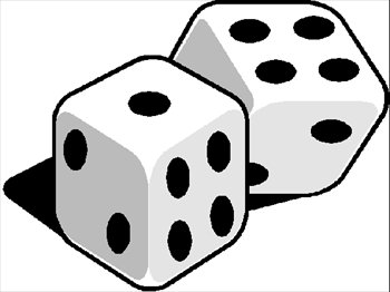 1 Dice Clipart.