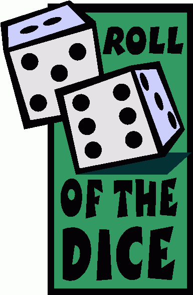 Dice game clipart.