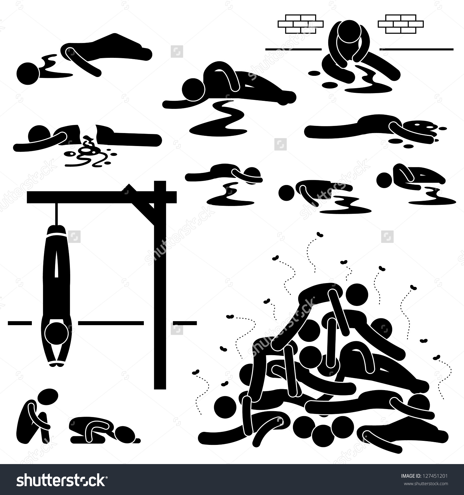 Died people clipart.