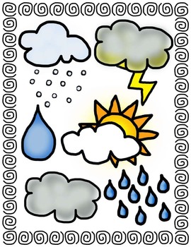 Weather Clip Art For Kids Printable.