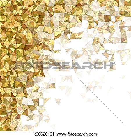 Clipart of Diffuse triangle mosaic vector background design.