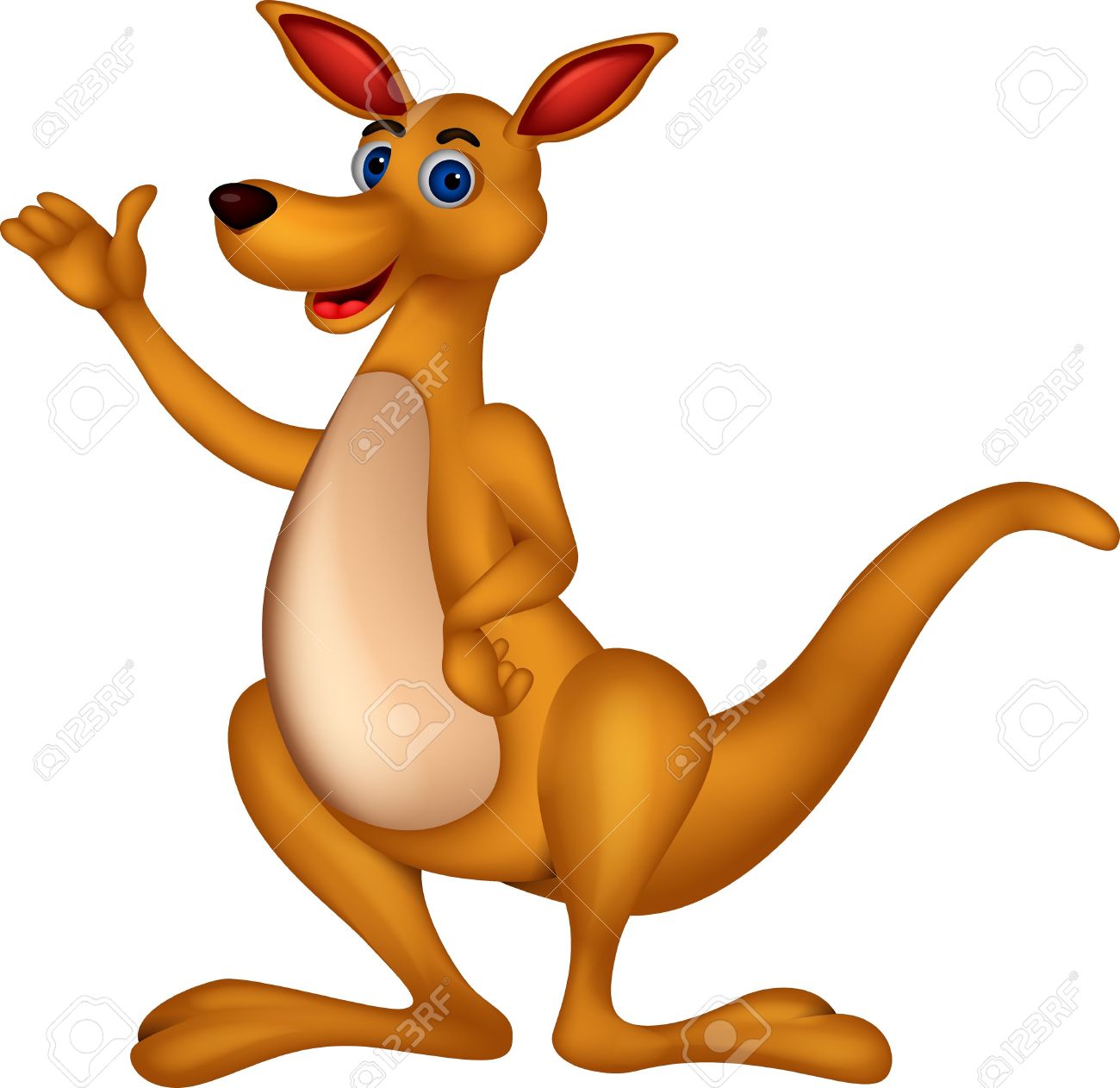 Funny Kangaroo Cartoon Royalty Free Cliparts, Vectors, And Stock.