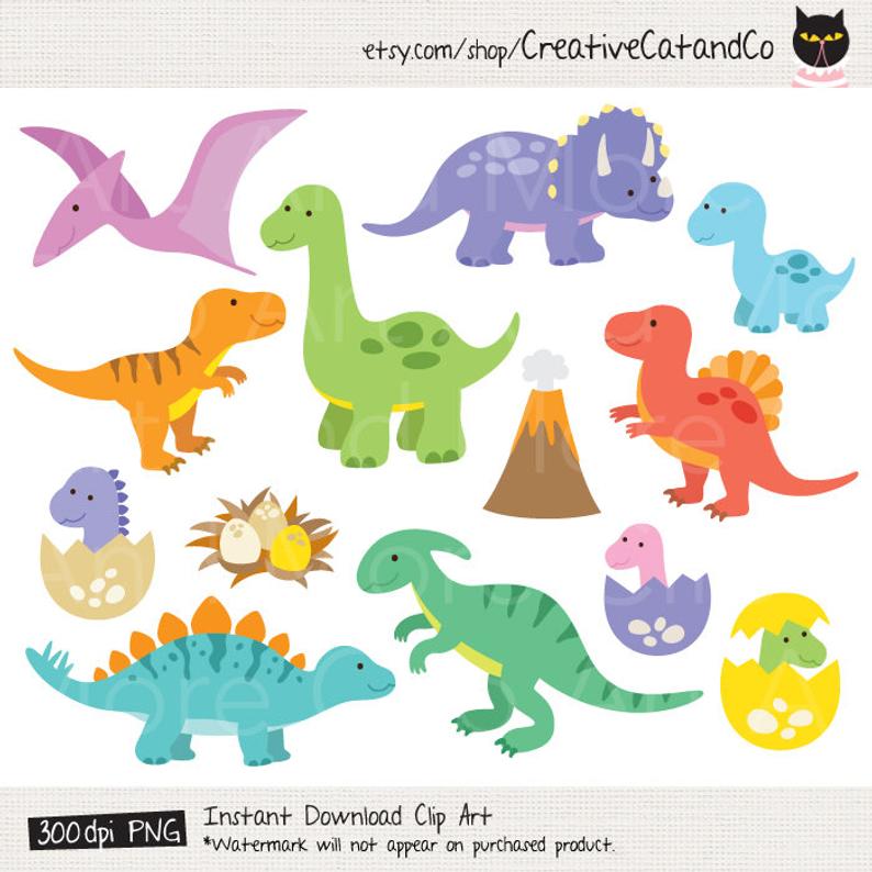 Dinosaur Clipart Dinosaur Clip Art T Rex Clipart Baby Dinosaur Clipart  Tyrannosaurus rex Dino Clipart Raptor clipart dinosaur kid clipart.