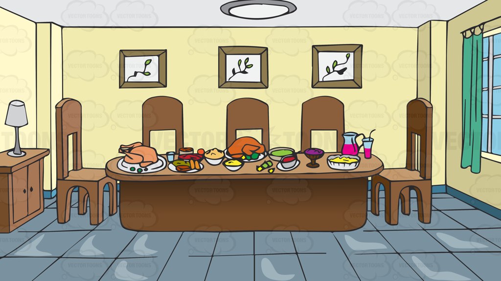 free dining room cartoon image