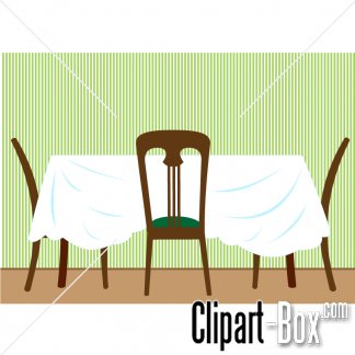 CLIPART DINING TABLE.