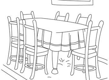 Restaurant Table Clipart Black And White.