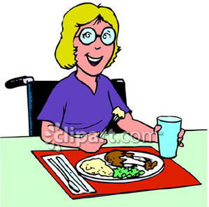 People Eating Lunch Clipart.