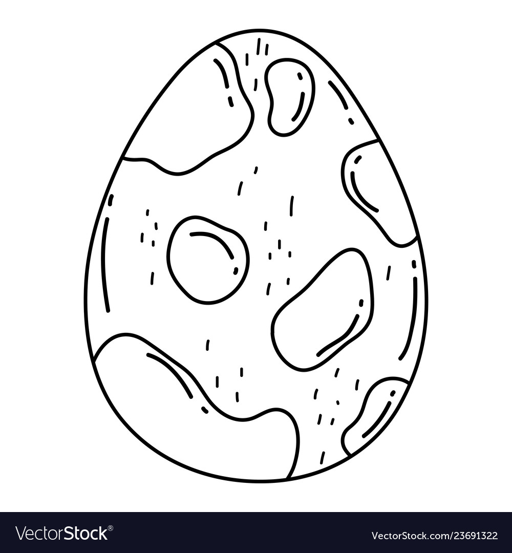 Dinosaur egg isolated icon.