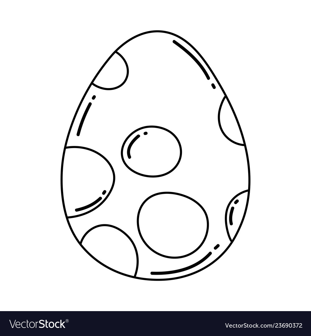 Dinosaur egg isolated icon.