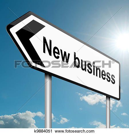 Clipart of New business direction. k9884051.