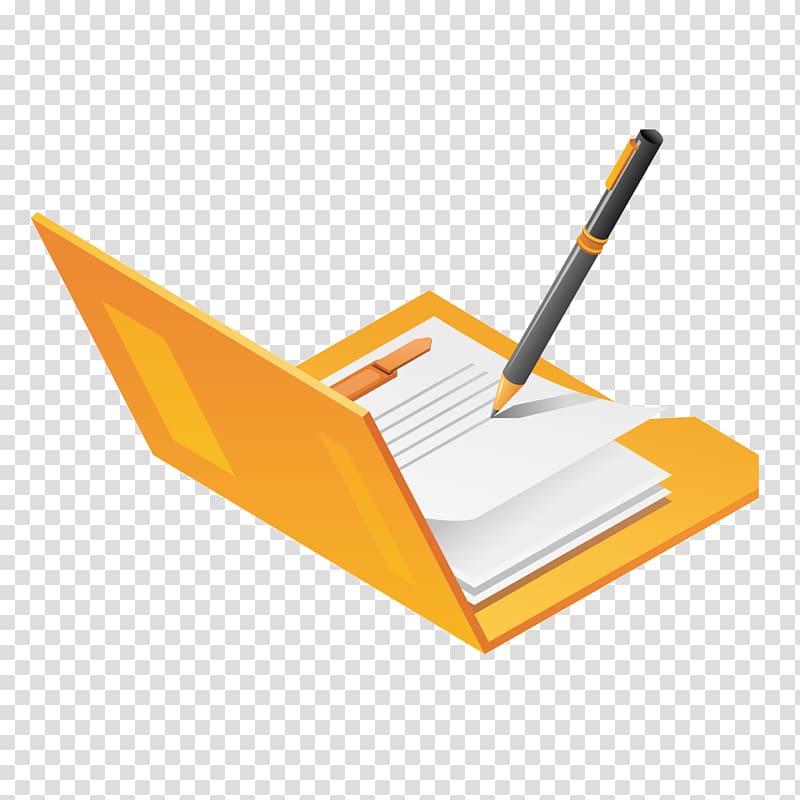 Clip board and pen , Directory Icon, folder transparent.