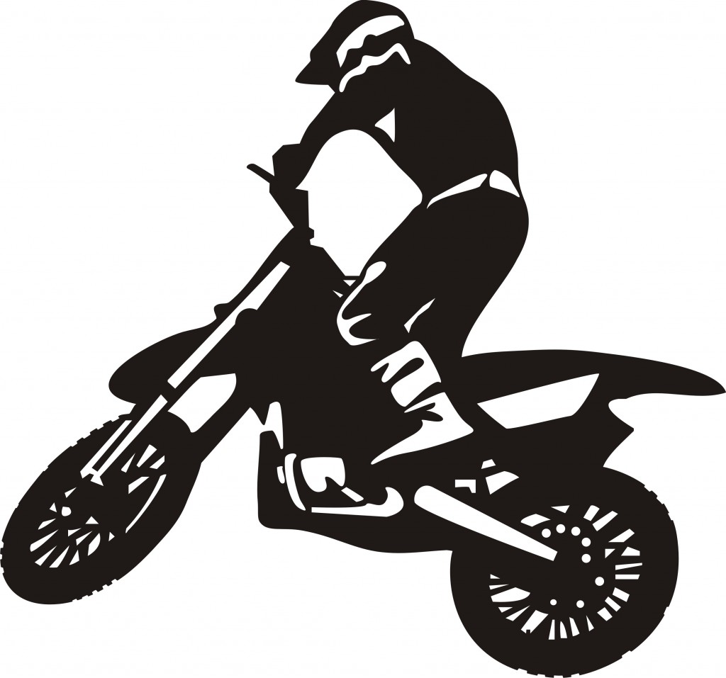 Motocross Dirt Bike Clipart.