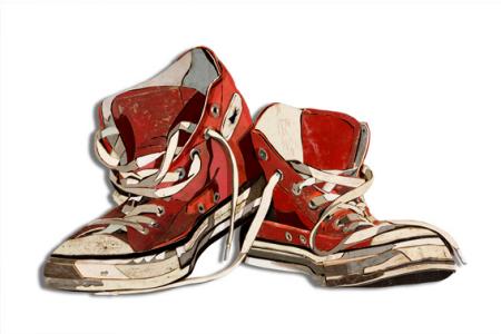 Old Shoes Clipart.