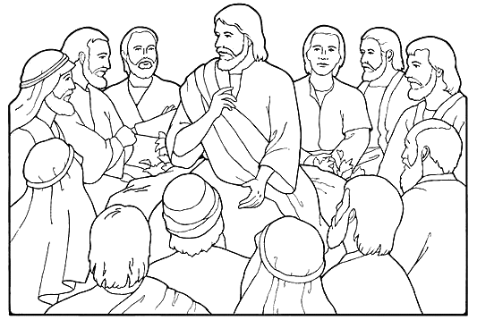 Jesus and Disciples Clip Art.