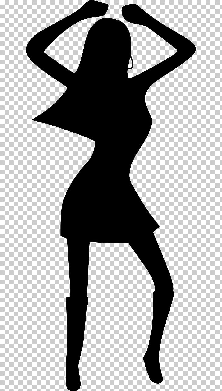 Disco Dance Silhouette , Silhouette PNG clipart.
