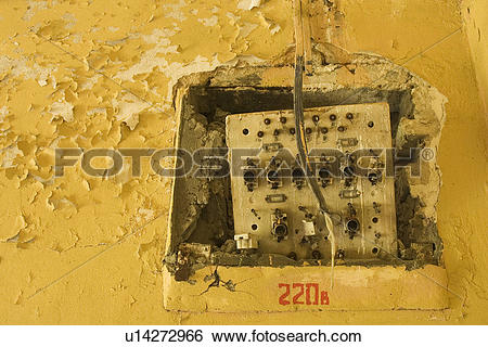Stock Images of Circuit, Electric, Discolored, Conduits, 220.