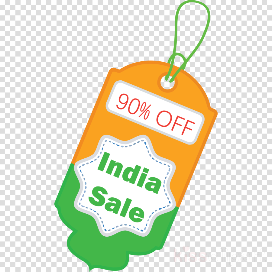 India Republic Day discount tag sale tag clipart.