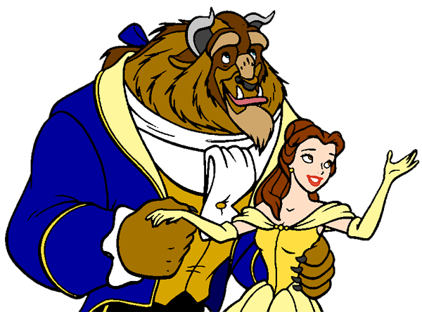 Belle and the Beast Clip Art 2.