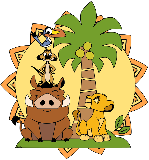 The Lion King Group Clip Art.