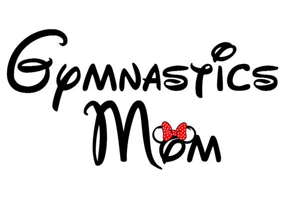 Disney Gymnastics Mom Iron on Transfer Decaliron on transfer.